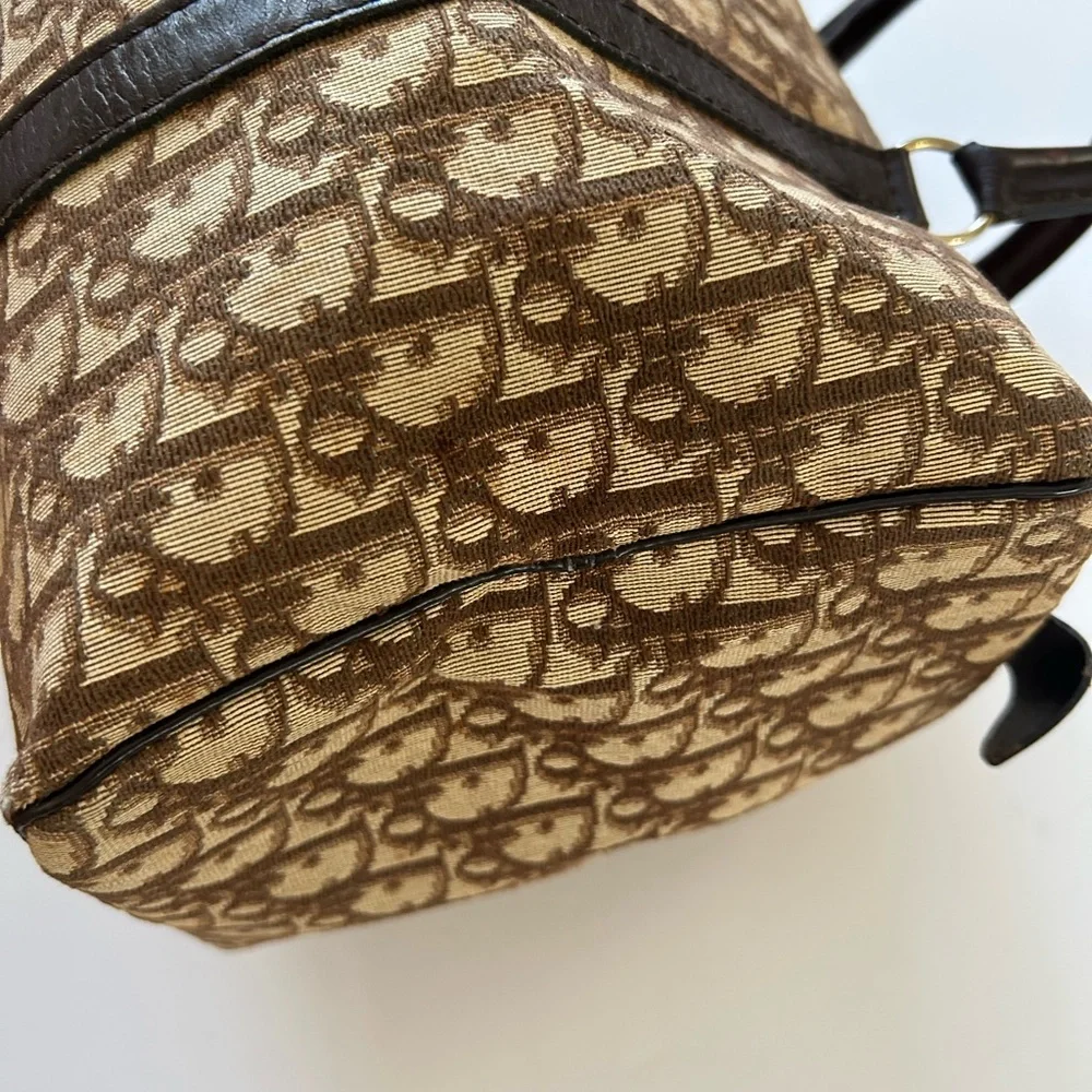 Dior Beige and Brown Monogram Duffel Bag
